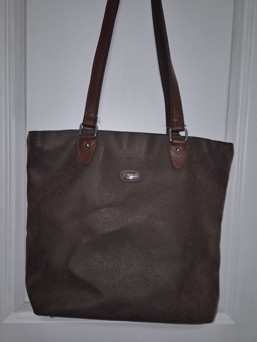 Women's Boyt Brown Pebbled Leather Tote Bag